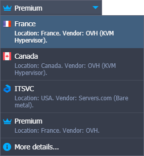 Locale Dropdown